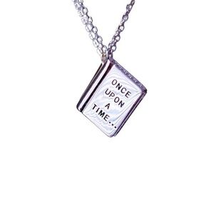 COPY - S925 ONCE UPON A TIME..." Story Book  NECKLACE